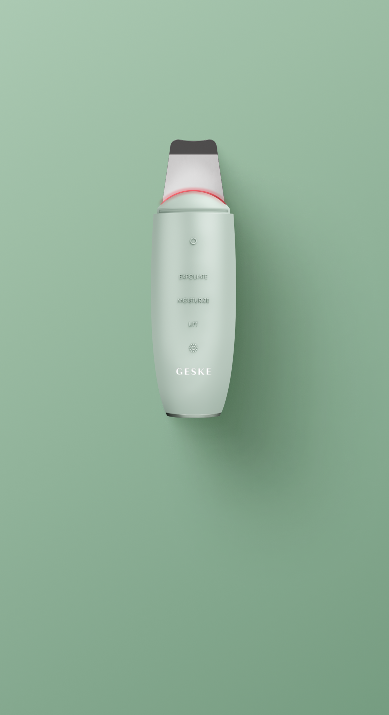 GESKE SmartAppGuided マイクロカレントスキンスクラバー MicroCurrent Skin Scrubber & Blackhead Remover | 9 in 1