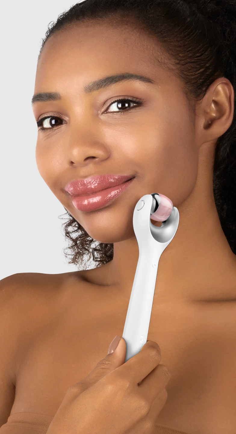 Skindion Massageur Visage Microcourants - Appareil Lifting Rouleau - USB