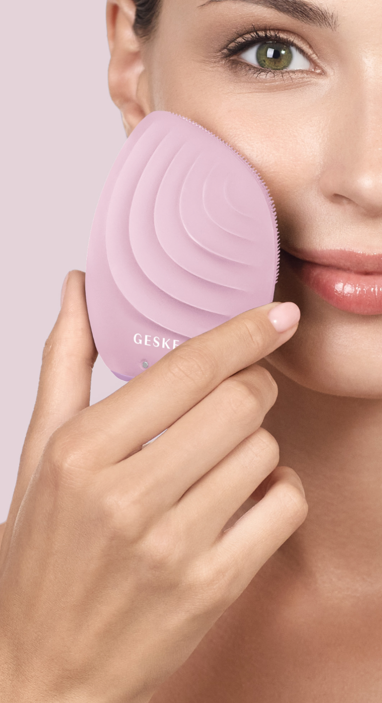 温感機能付きフェイシャルクレンジングブラシ （ピンク）×50個 Sonic Facial Brush | 5 in 1