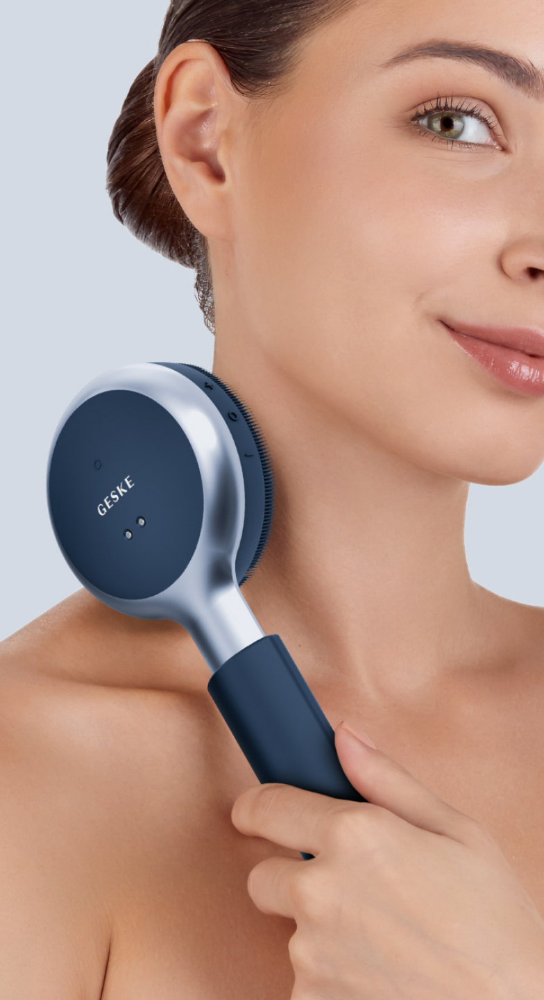 GESKE Sonic Full-Body Brush ゲスケーフルボディブラシ Sonic LED Full-Body Brush & Intensive Exfoliator | 9 in 1